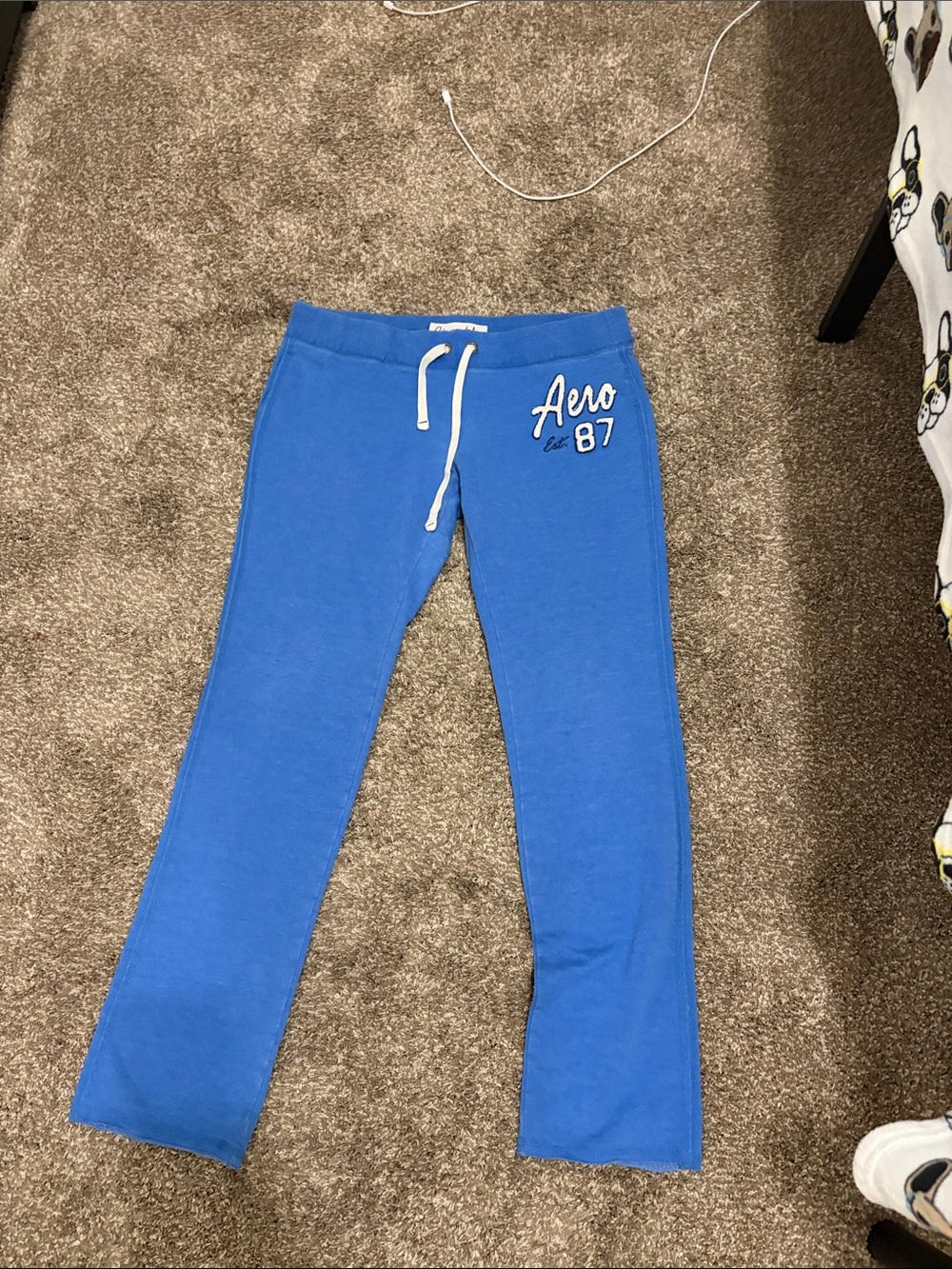 Aeropostale BlueJogger Sweatpants with White Drawstring